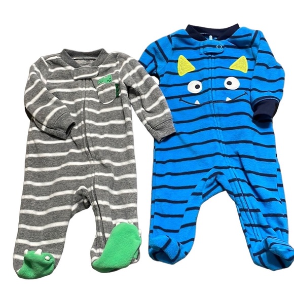 Carter’s Newborn Fleece Pajama Bundle - Picture 1 of 6